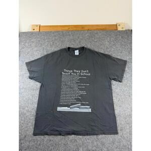 Vintage Things They Don’t Teach You In School XL Funny Humor T-Shirt
